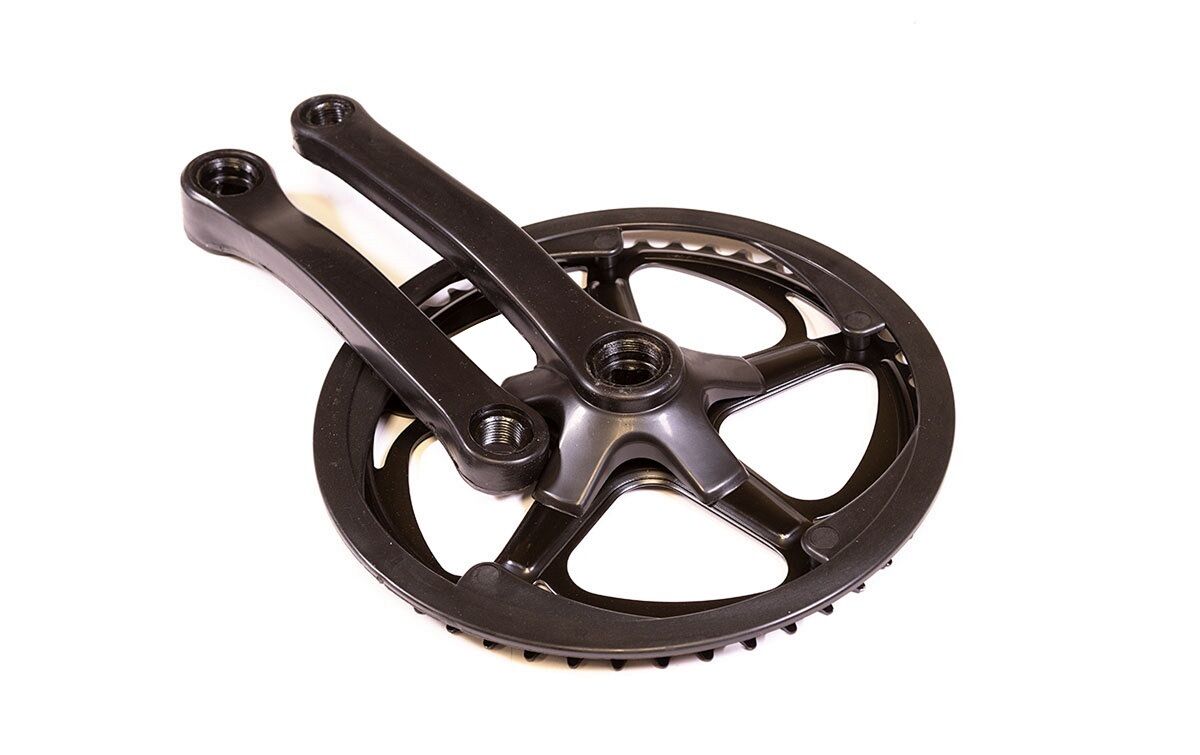 Комплект шатунов (система) 48Т, 170 мм, под квадрат, сталь, с защитой звезд