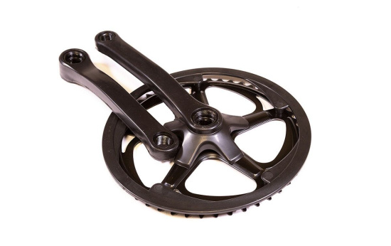 Комплект шатунов (система) 48Т, 170 мм, под квадрат, сталь, с защитой звезд